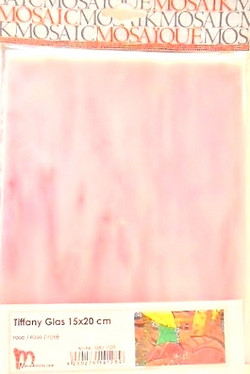Tiffanyglas 15x20 cm, Rose