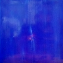 Tiffanyglas 15x20 cm, Cobalt