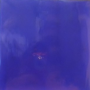 Tiffanyglas 15x20 cm, Ultramarin, transparent