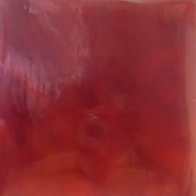 Tiffanyglas 15x20 cm, Rubin, transparent