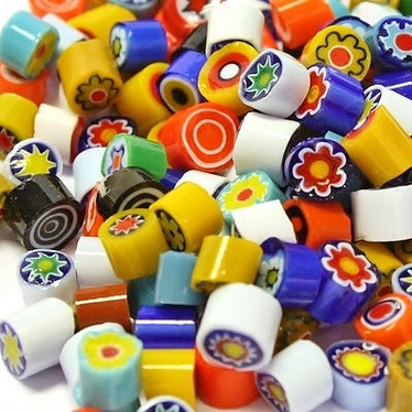 Millefiori, 4/5 mm, Mix, 50 g