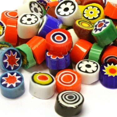 Millefiori, 7/8 mm, Mix, 50 g