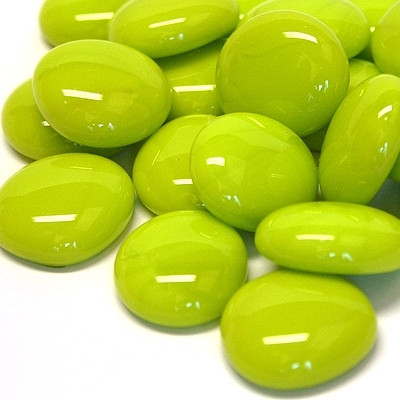 Glasklimpar, 500g, Lime Marble