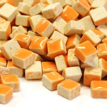 Mikromosaik, 5x5x3 mm, Orange, 50 g