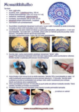 Mosaikvas, instruktion