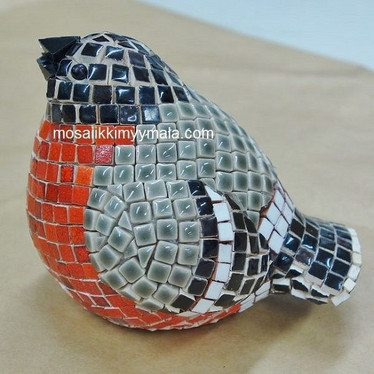 Frigolitfigur, fågel, höjd 7,5 cm