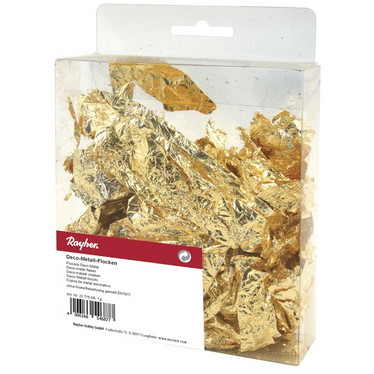 Deco-metal flakes gold, 1 g