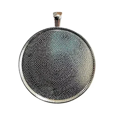 Ramberlock, rund, 41 mm, färg silver