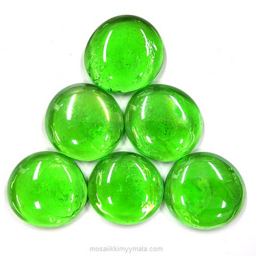 XL-Pärlor, Green, 6 st