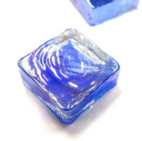 Form Glas, Fyrkant, Smoke Blue, 20 st