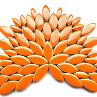 Ceramic leaves, Popsicle Orange, 50 g