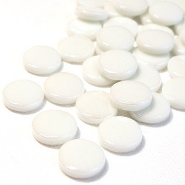 Penny-pärlor, Vit, 50 g