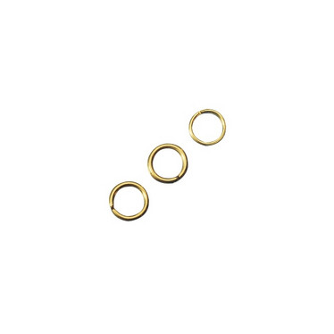Ring, 8 mm, 20 pcs, gold 