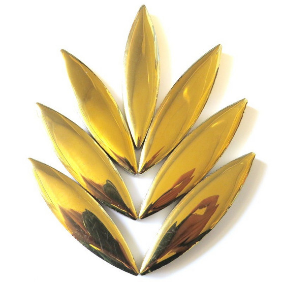 Keramiska ellips, Gold, 4 st