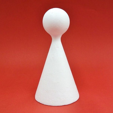 Styrofoam-cone, 15 cm 