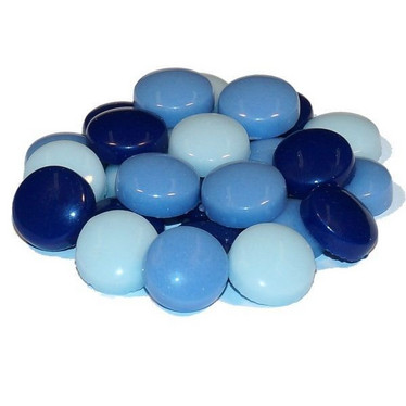 Fantasy Glas, Runda 12 mm, Blå Mix, 200 g