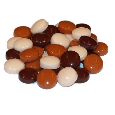 Fantasy Glas, Runda 12 mm, Brun Mix, 200 g