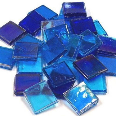 Ice Glass, transparent, Blue Mix 200 g