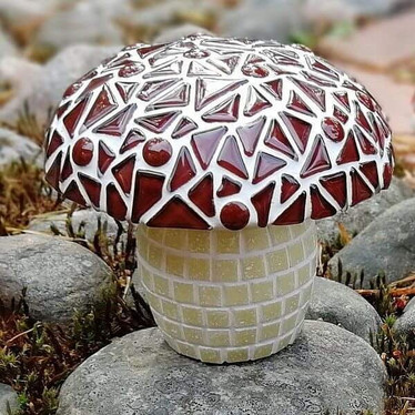 Mosaic Mushroom, Brown, DIY
