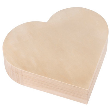 Wooden box, Heart