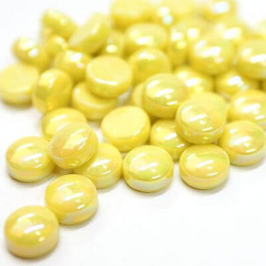 Mini Gems, Pearlised, Acid Yellow, 200g