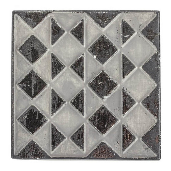 Gjutform mönster, Geometriskt, 11x11cm