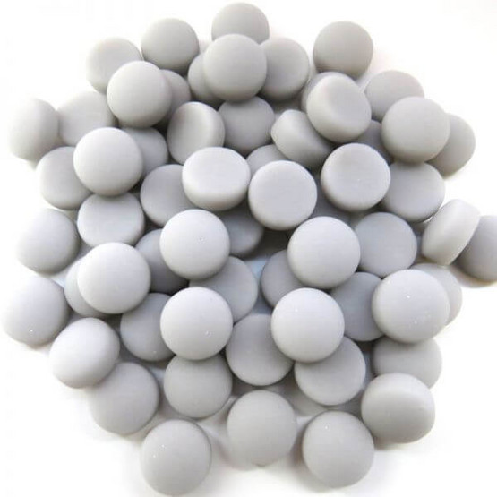 Minipärlor, Matte, Grey 50 g