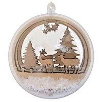 Christmas ball, Reindeers + trees, DIY