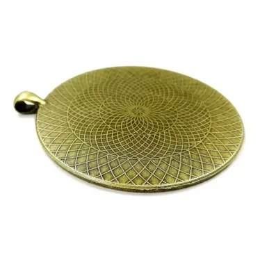Ramberlock, rund, 61 mm, färg prons