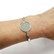 Armband, rund, 20 mm, silverfärgat