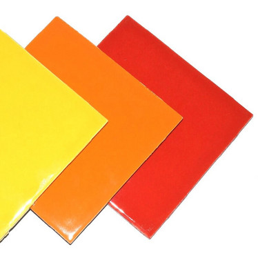 Ceramic tile, Yellow-Red Mix, 21 pcs