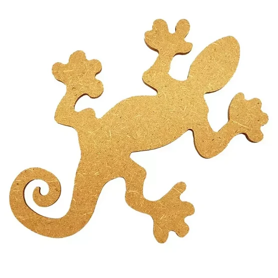 Liten gecko, 16 cm, MDF