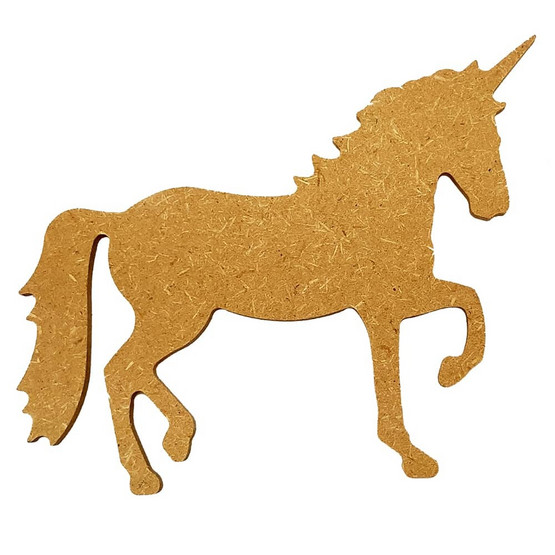 Liten enhörning, 15 cm, MDF