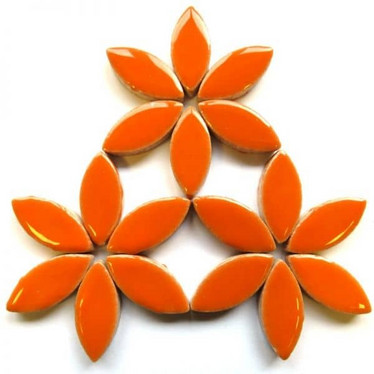 Ceramic leaves, Popsicle Orange, 25 mm, 50 g