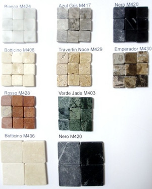 Marmor, 10 mm, Nero Marquina, 1 kg
