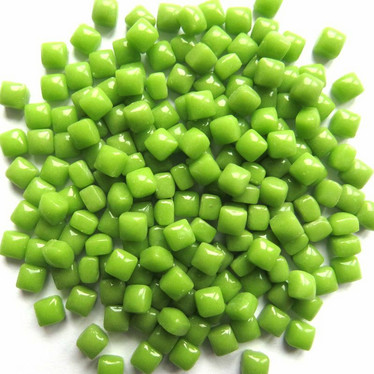 Glass Micro Cubes, Lime 10 g