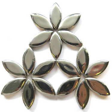Keramiska löv, Silver, 25 mm, 50g