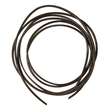 Leather cord, 1,5 mmø, 1 m x 2 pcs, black