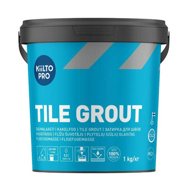 White - Kiilto Pro Tile grout 10 Traffic White 1kg