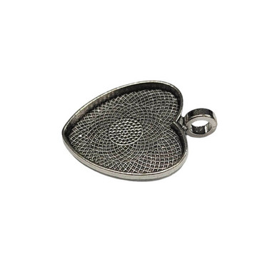 Ramberlock, hjärta, färg silver