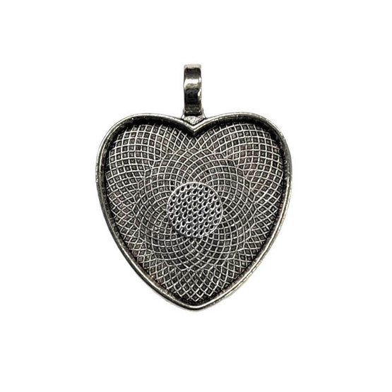 Ramberlock, hjärta, färg silver