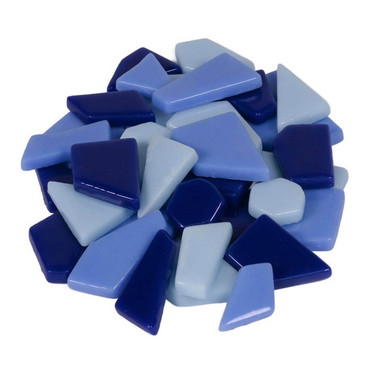 Fantasy Glass, Polygonal, Blue Mix 200 g