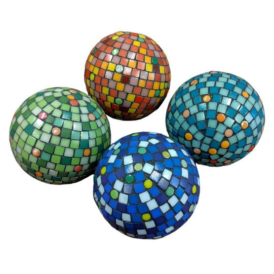 Mosaik boll, Blue, DIY