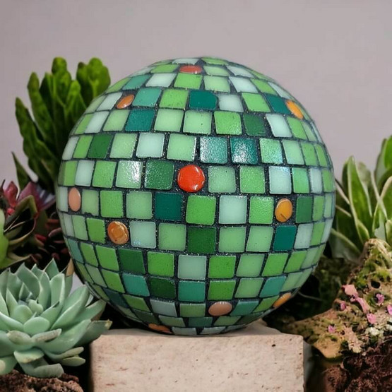 Mosaik boll, Green, DIY