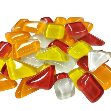Soft Glas, Yellow-Red Mix 500 g