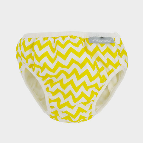 Imse Vimse uimahousut Zigzag yellow M 7-10 kg