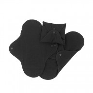 Imse Vimse pestävä side REGULAR black 3 pak