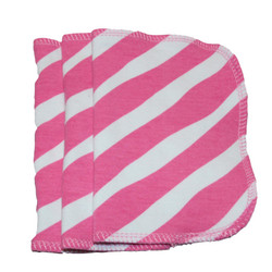 Kestoarkki, nenäliina 22x16 cm 3 kpl setti trikoo Vinoraita pinkki