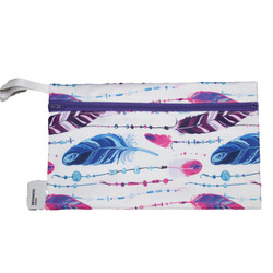 Royalkestot pikkupussi vetoketjulla 25x14 cm Sulka violetti