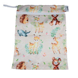 Royalkestot vaippapussi 32x25 cm Metsäneläimet beige